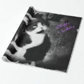 Tuxedo Kitten fotopapier *Birthday* Cadeaupapier (Uitgerold)