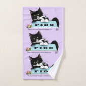 Tuxedo Kitten Hondenkom Bad Handdoek (Handdoek)