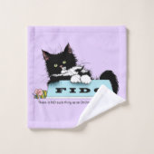 Tuxedo Kitten Hondenkom Bad Handdoek (Wasdoekje)