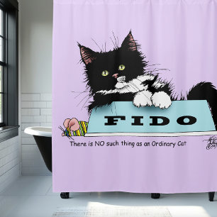 Tuxedo Kitten Hondenkom Douchegordijn