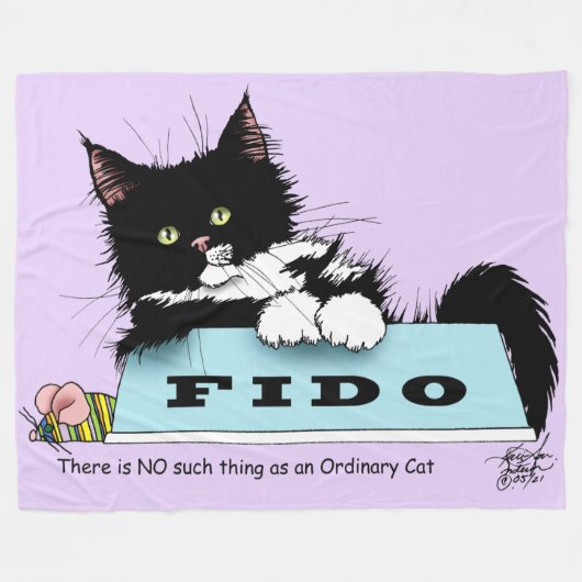 Tuxedo Kitten Hondenkom Fleece Deken (Voorkant (Horizontaal))