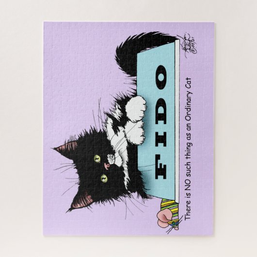 Tuxedo Kitten Hondenkom Legpuzzel (Verticaal)