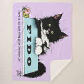 Tuxedo Kitten Hondenkom Sherpa Deken (Voorkant)