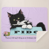 Tuxedo Kitten Hondenkom Sherpa Deken (Voorkant (horizontaal))