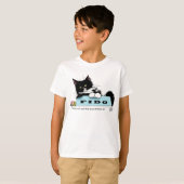 Tuxedo Kitten Hondenkom T-shirt (Voorkant volledig)