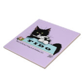 Tuxedo Kitten Hondenkom Tegeltje (Zijkant)