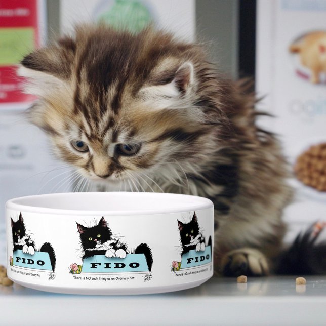 Tuxedo Kitten Hondenkom Voerbakje (Creator heeft geüpload)