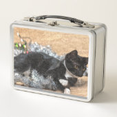 Tuxedo Kitten Tinsel en Lichten Painterly (Voorkant)