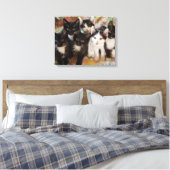 Tuxedo Kittens Canvas Afdruk (Insitu (Slaapkamer))