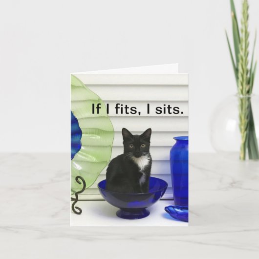 Tuxedo Kitty Persoonlijke Wenskaart Kaart (Voorkant)