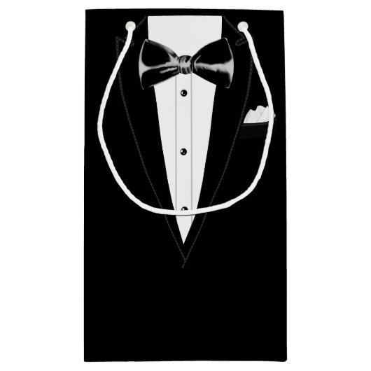 Tuxedo Klein Cadeauzakje (Achterkant)