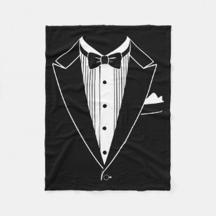 Tuxedo kostuumhemd mannen vrouwen kinderen tux pak fleece deken