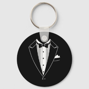Tuxedo kostuumhemd mannen vrouwen kinderen Tux pak Sleutelhanger