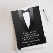 Tuxedo Man van het Notitieboek van het Honor Weddi