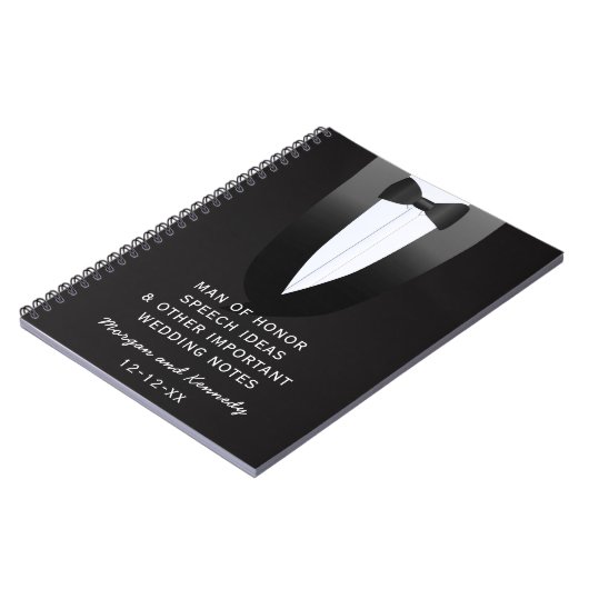 Tuxedo Man van het Notitieboek van het Honor Weddi (Linkerzijde)