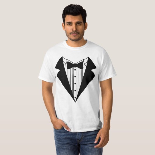 Tuxedo Mannen T-Shirt (Voorkant volledig)