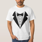 Tuxedo Mannen T-Shirt (Voorkant)