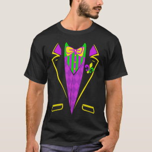 Tuxedo Mardi Gras Carnival Festival Costume Mannen T-shirt