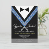 Tuxedo Masonic Invitations | Freemason Jewels Kaart (Staand voorkant)
