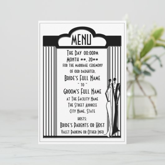 Tuxedo - Menu (Ontgrendeld) Kaart (Staand voorkant)