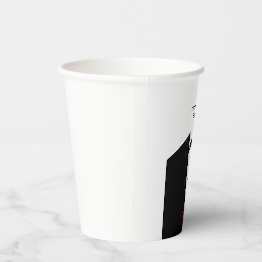 Tuxedo met aangepaste koppapierbekertjes papieren bekers (Rechts)