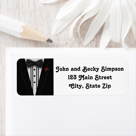 Tuxedo met Bow Stropdas Monogram Etiket (Insitu)