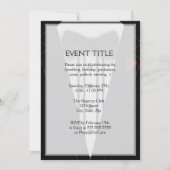 Tuxedo met Bow Stropdas Monogram Kaart (Voorkant)