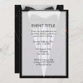 Tuxedo met Bow Stropdas Monogram Kaart (Voorkant / Achterkant)