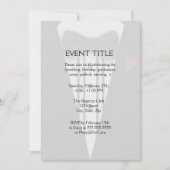 Tuxedo met Bow Stropdas Monogram Kaart (Voorkant)