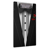 Tuxedo met Bow Stropdas Monogram Klembord (Rechts)