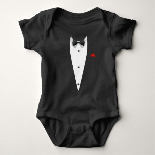 Tuxedo met bowtie grappig cadeau voor bruiloften romper