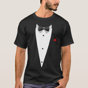 Tuxedo met Bowtie voor bruiloft Nieuwjaar T-shirt