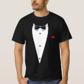 Tuxedo met Bowtie voor bruiloft Nieuwjaar T-shirt (Voorkant)