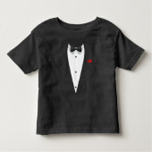 Tuxedo met Bowtie voor bruiloften Kinder Shirts (Voorkant)