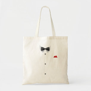 Tuxedo met Bowtie voor bruiloften Tote Bag