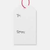 Tuxedo met kerstmis cadeaulabel (Achterkant)