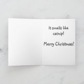 Tuxedo met kerstmis feestdagen kaart (Binnen)