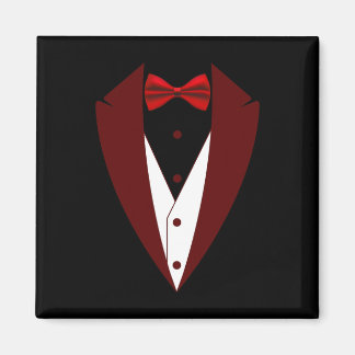 Tuxedo Met Vlinderdas Grappig - Bruidegom Kostuum  Magneet