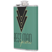 Tuxedo Modern Art Deco Best Man Heupfles (Links)