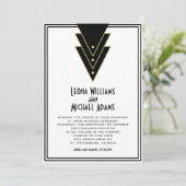 Tuxedo Modern Art Deco Kaart (Staand voorkant)