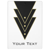 Tuxedo Modern Art Deco Klembord (Achterkant)