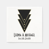 Tuxedo Modern Art Deco Servet (Voorkant)