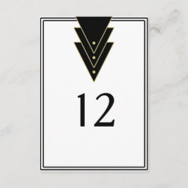 Tuxedo Modern Art Deco Tafelnummer