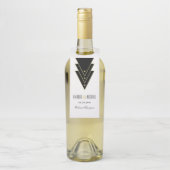 Tuxedo Modern Art Deco-viering Flessenhanger (Op fles)