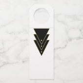 Tuxedo Modern Art Deco-viering Flessenhanger (Achterkant)