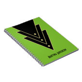 Tuxedo moderne art deco gepersonaliseerd notitieboek (Rechterzijde)