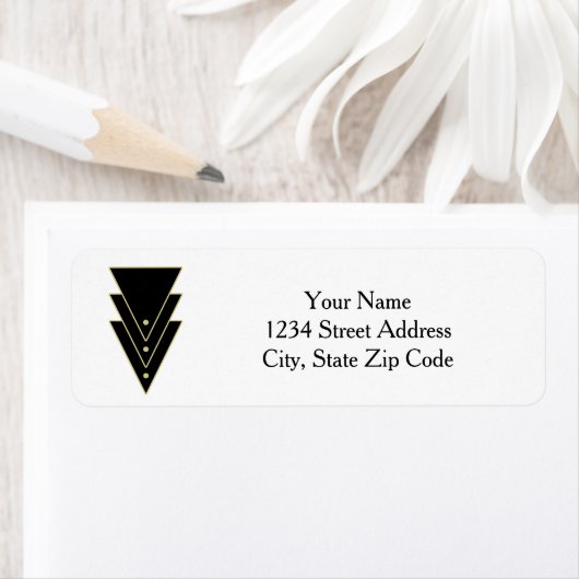 Tuxedo moderne art deco stijl etiket (Insitu)