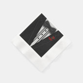 Tuxedo Monogram met Roos Servet (Hoek)