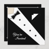 TUXEDO MULTI PURPOSE INVITATIE - KAART (Voorkant / Achterkant)