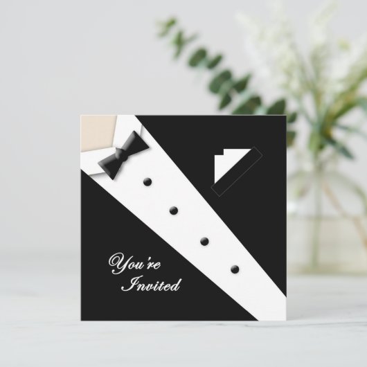 TUXEDO MULTI PURPOSE UITNODIGING - (Staand voorkant)